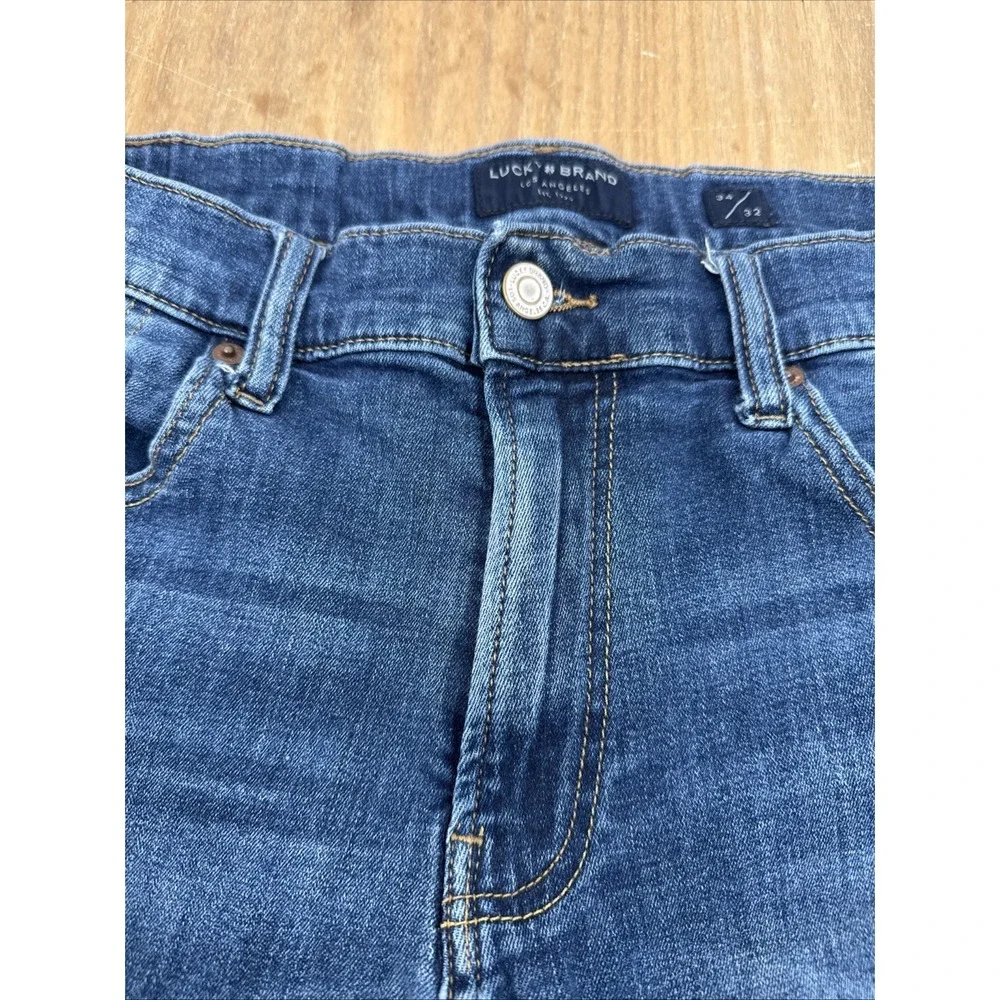 Lucky Brand Jeans 410 Athletic Straight Fit‎ Mens 34x32 (34x30) Denim Casual